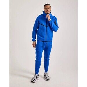 Nike Sportswear Tech Fleece Tracksuit Men Size 3XL Blue Streetwear Slim Fit NEW